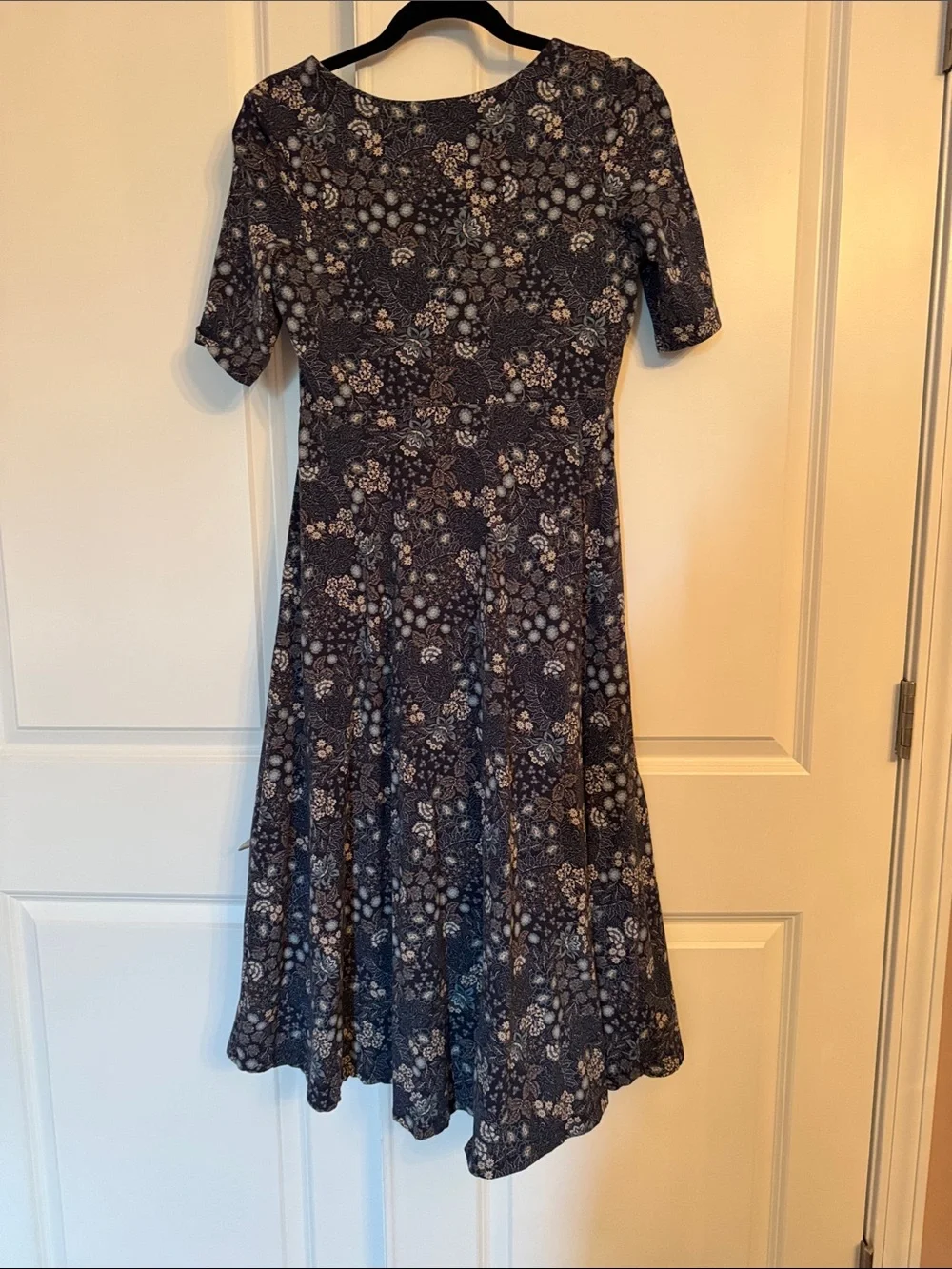 Pact Navy Floral Square-Neck Midi Dress - Picture 4 of 5